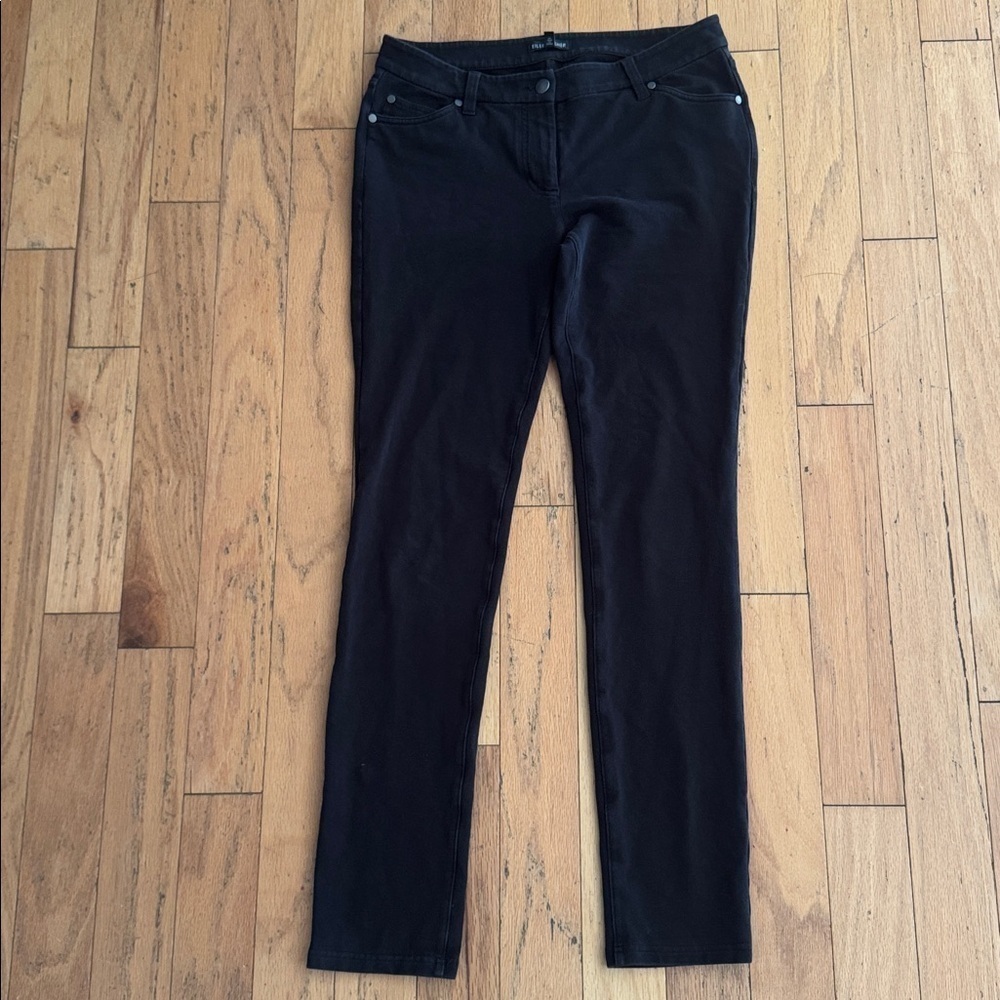 Eileen Fisher | Black Stretch Pants | organic cotton | size 6